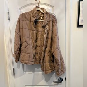 Free People Quilted Dolman Jacket